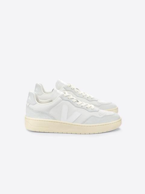 VEJA V-90 LEATHER GRAVEL WHITE