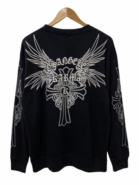 Other Designers Archival Clothing - 🔥VINTAGE KARMA TATTOO CHROME HEART DESIGN SWEATSHIRT