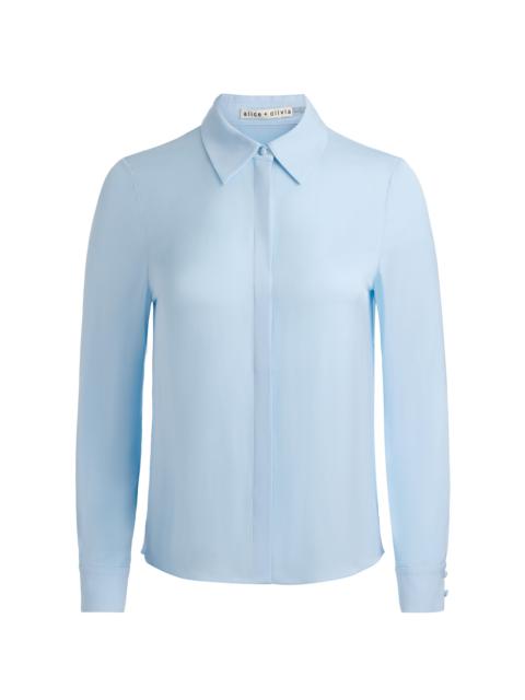 Alice + Olivia WILLA SILK BLOUSE