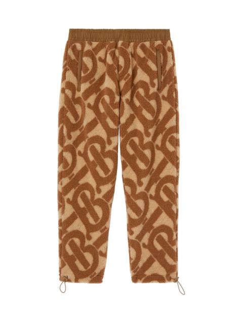 Burberry MONOGRAM FLEECE JACQUARD TRACK PANTS