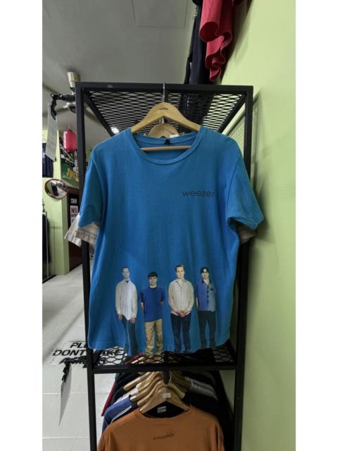 Other Designers Band Tees - Vintage Y2K weezer band blue album t shirt