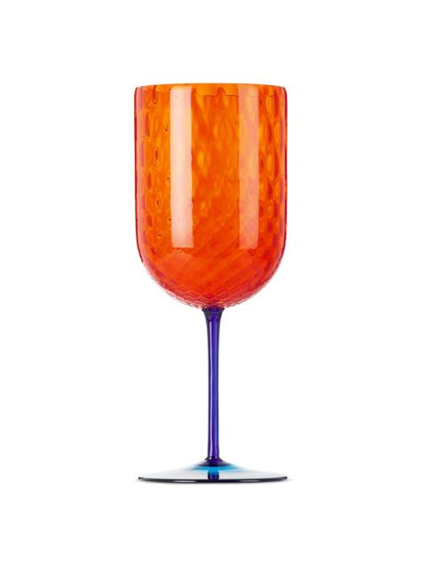 Dolce & Gabbana Orange Carretto Red Wine Glass