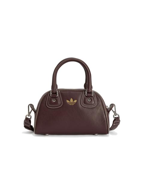 adidas WB Small Leather Bowling Bag burgundy