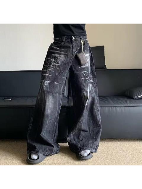 Other Designers Japanese Brand - Lightning Pattern Vibe Loose Wide Leg Pants