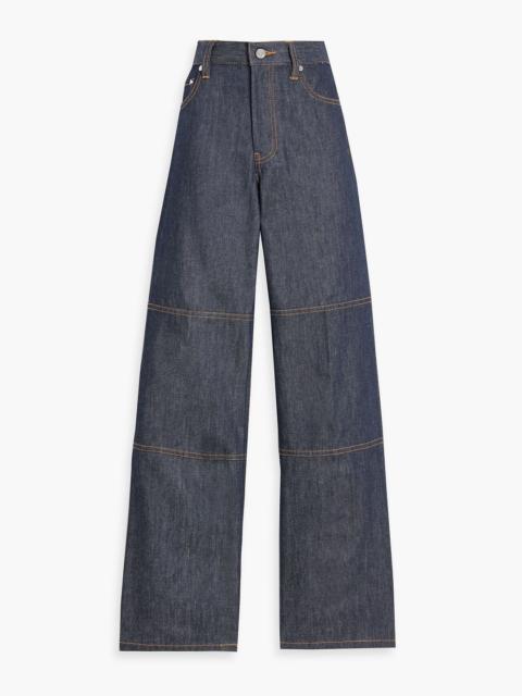 Helmut Lang Zip-detailed mid-rise straight-leg jeans