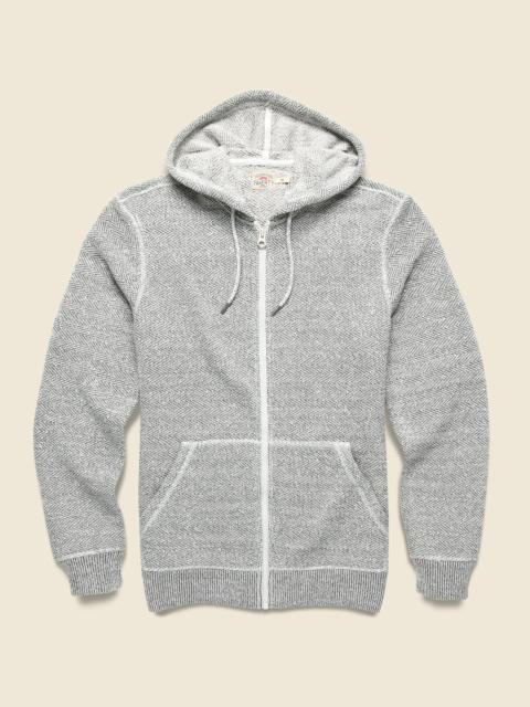 FAHERTY Whitewater Zip Hoodie - Grey Shell Loop