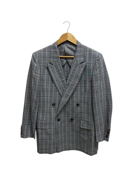 Burberry Vintage 90s Burberrys Chekered Linen Blazer