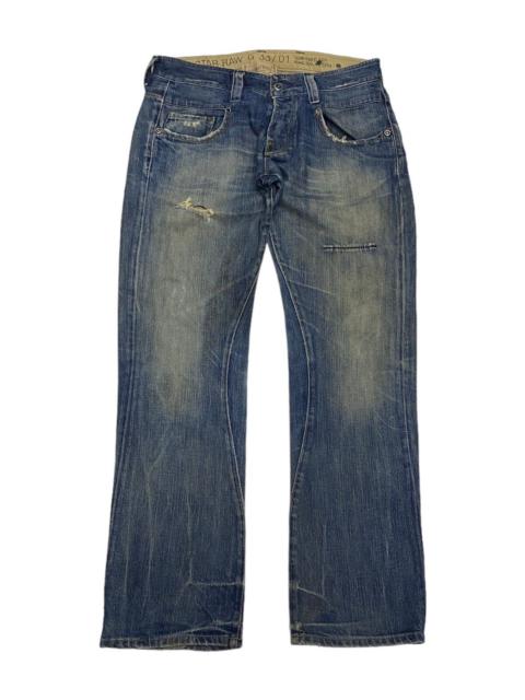 Other Designers Archival Clothing - RUSTY🔥ARCHIVE DISTRESSED G STAR RAW TWIST DENIM BAGGY JEANS