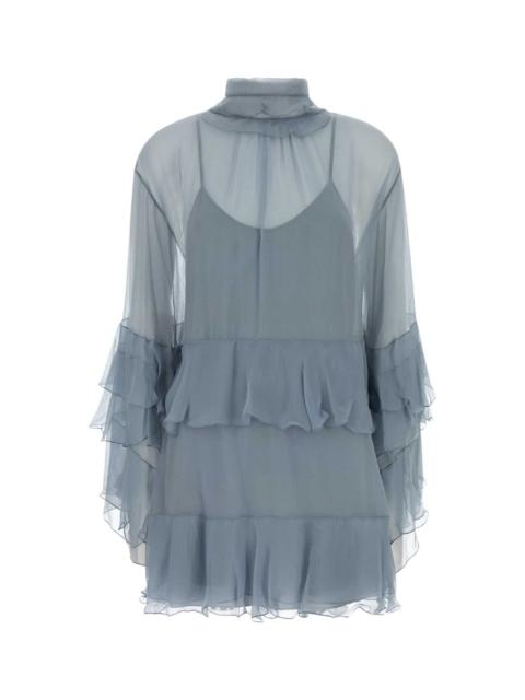 Chloé Chloe Women Powder Blue Crepe Dress