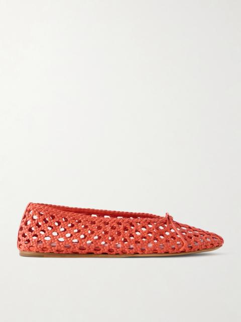 LE MONDE BÉRYL Woven Leather Ballet Flats