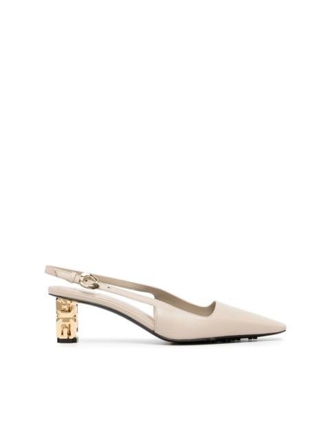 Givenchy G-cube 50mm slingback heels