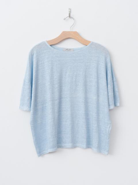 ICHI Antiquités Natural Hand Dye Indigo Linen Pullover Tee - Light Indigo