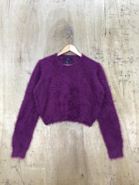 Other Designers Homespun Knitwear - Forever 21 Mohair Soft Fur Knit Sweater CropTop
