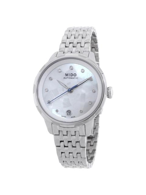 Mido - Mido Rainflower Automatic Diamond White Mother of Pearl Dial Ladies Watch M043.207.11.106.00