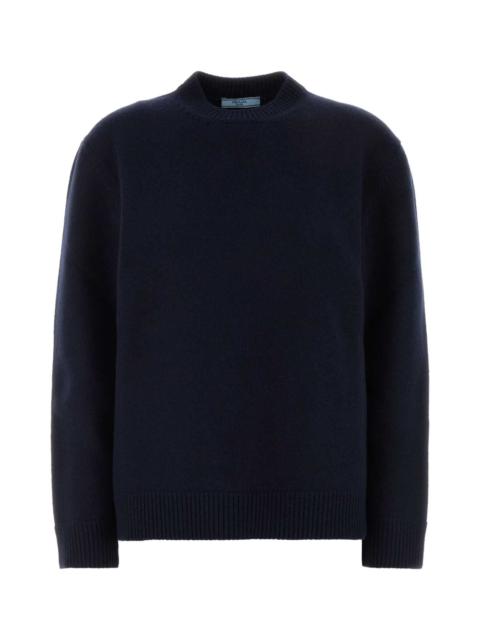 Prada Prada Women Navy Blue Wool Sweater