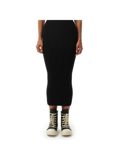 Rick Owens Calf Skirt in Black