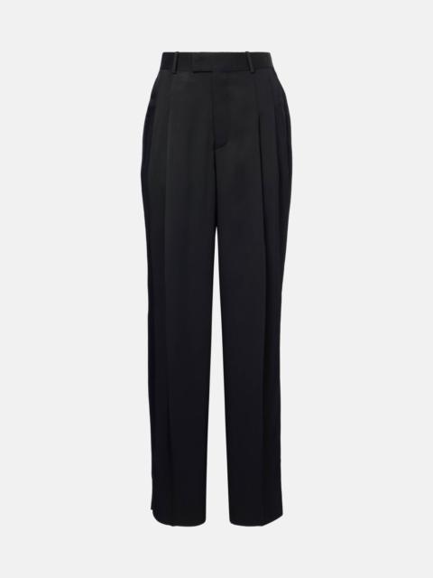 High-rise tapered pants