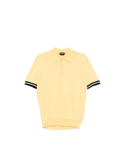 TOM FORD Tom Ford Yellow Polo Shirts Men