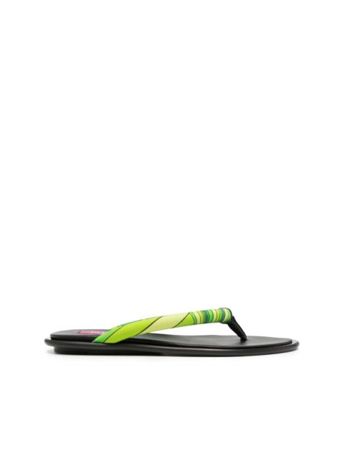 Iride-print thong sandals