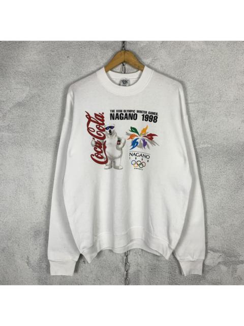 Other Designers Coca Cola - Vintage 1998 Olympic Winter Games Nagano Sweatshirt Crewneck