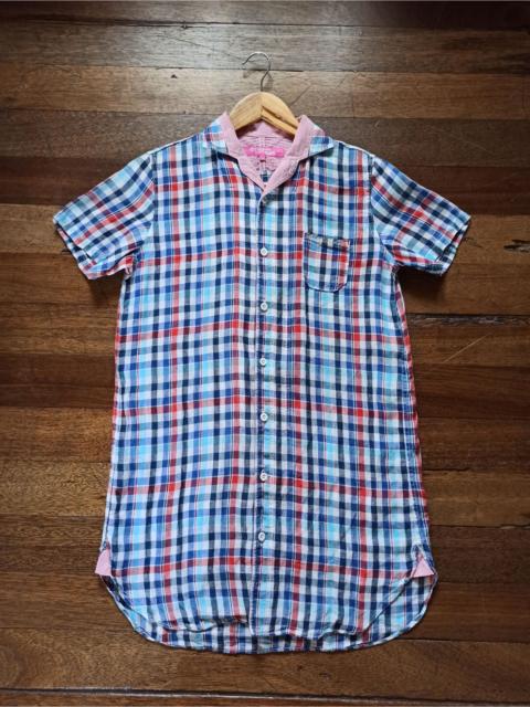 Junya Watanabe MAN Cdg Junya Watanabe Checkered Long Polo