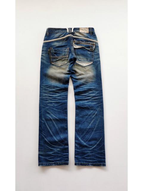 Other Designers If Six Was Nine - Lolita Exotic Vintage Mud Wash Blue Jeans