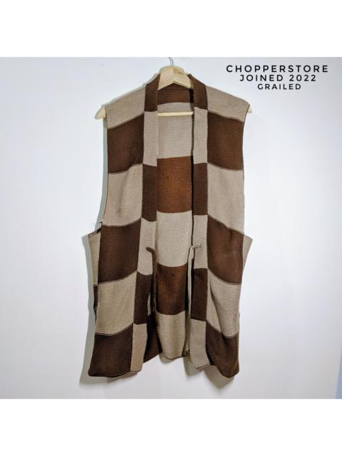 Other Designers Japanese Brand - Vintage Japanese Square Design Sleeveless Knitwear Sweater