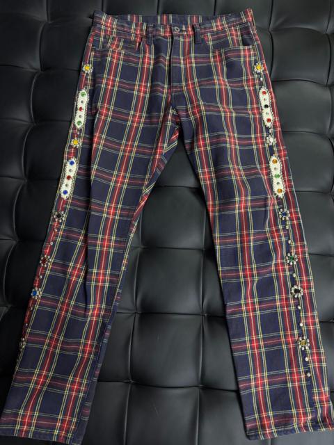 Kapital Kapital red label color-blocked striped pants