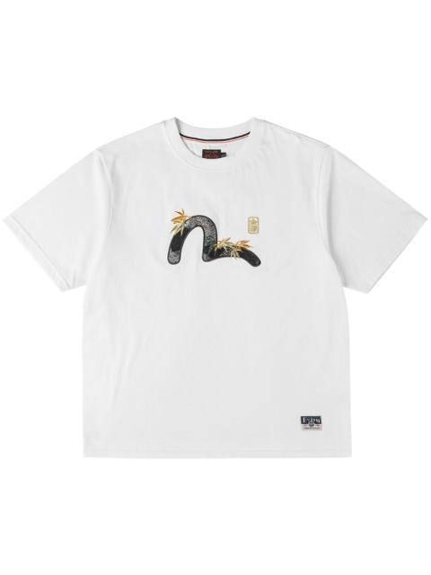 EVISU Brocade Seagull Appliqué T-Shirt