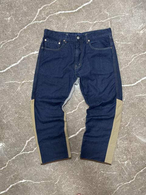 Junya Watanabe MAN Junya Watanabe CDG - denim hickory pants - Hybrid AD2018