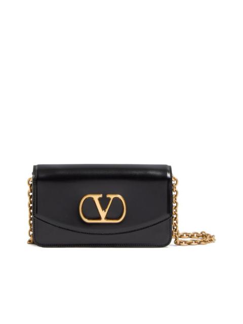 Valentino Small Vain Leather Clutch