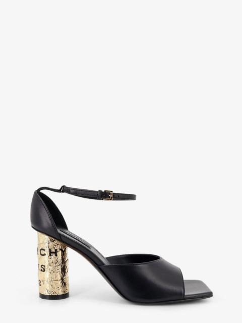 Givenchy Givenchy Leather Sandals with Tape Heel Black Women