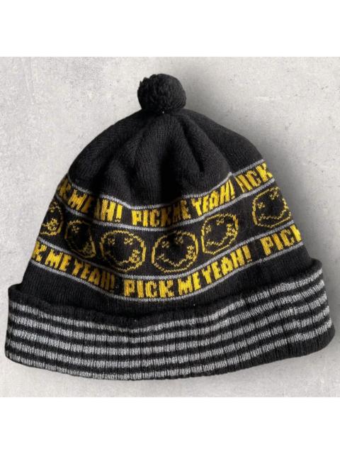 Hysteric Glamour 2009 Nirvana Smiley “Pick Me Yeah” Beanie Kurt Cobain