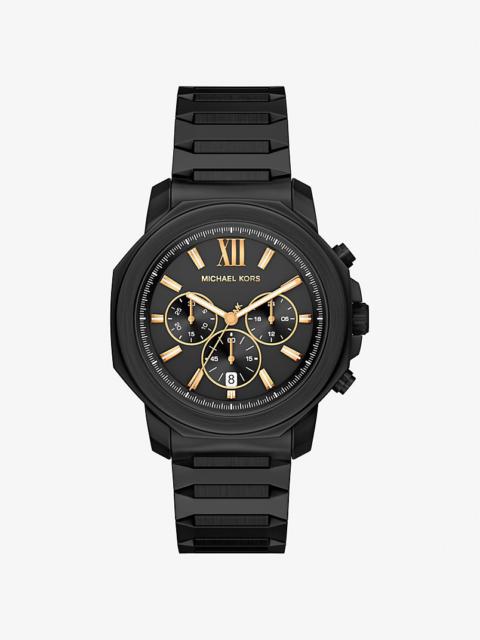 MICHAEL KORS Oversized Prescott Black-Tone Watch