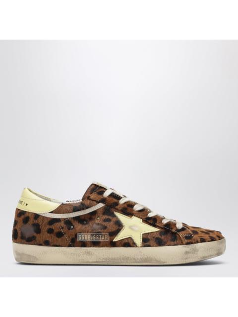 Golden Goose Golden Goose Super-Star Sneakers In Leopard-Print Pony Hair Women