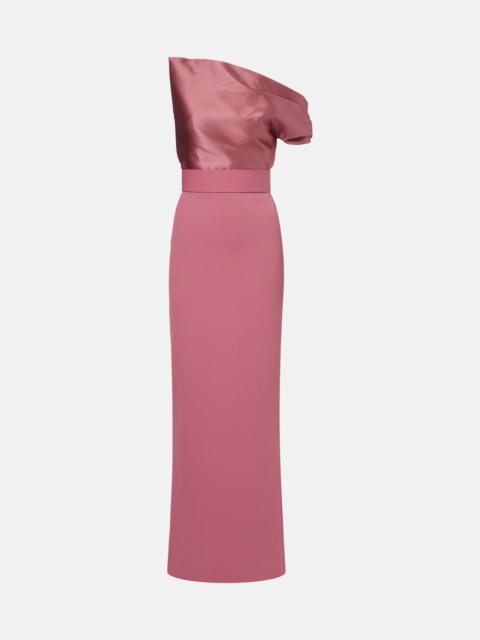 SOLACE LONDON Magda asymmetric gown