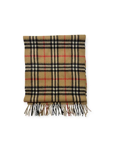 Burberry Vintage Burberrys Scarf Nova Check 100% Cashmere Camel
