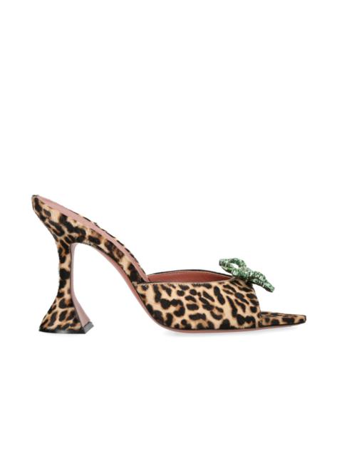 Amina Muaddi Leopard Print Rosie Mules 95