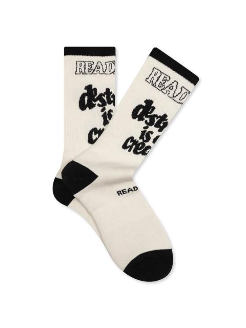 Readymade SOCKS DESTRUCTION - ECRU