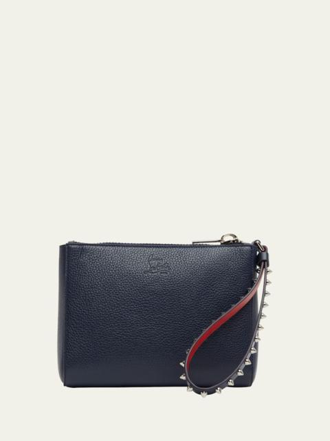 Christian Louboutin Cabata Mini Pouch Wristlet in Leather