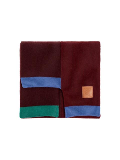 Loewe ribbed asymmetric scarf