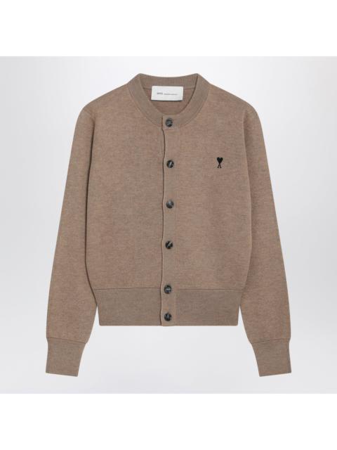AMI Paris Ami Paris Camel Ami De Coeur Wool Cardigan Women
