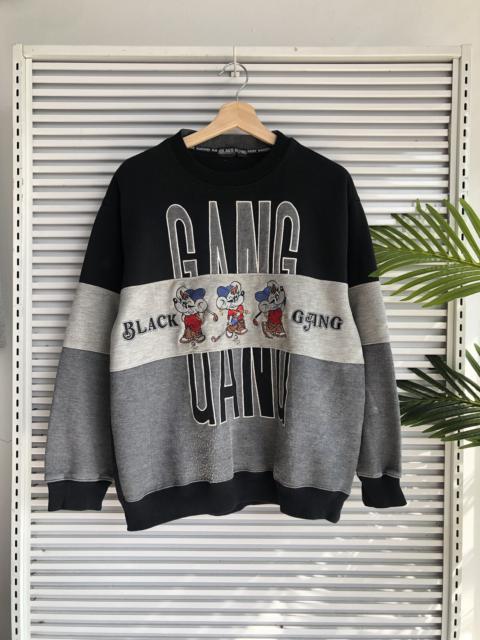 Other Designers Japanese Brand - Rare! Black Gang Rats Rapper Crewneck Sweatshirt