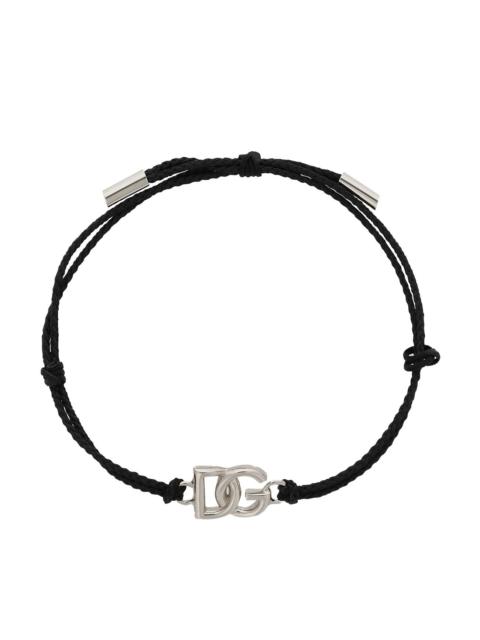 Dolce & Gabbana Dolce&Gabbana Men Small Dg Logo Cord Bracelet