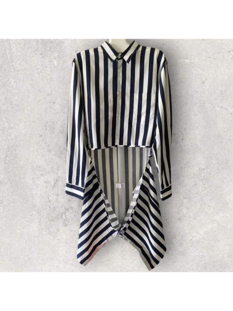 Comme Des Garçons SS16 Blue/White Stripe Shirt