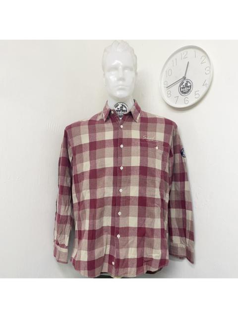 Other Designers Designer - SINA COVA LUPO DI MARE FLANNEL BUTTON UP SHIRT