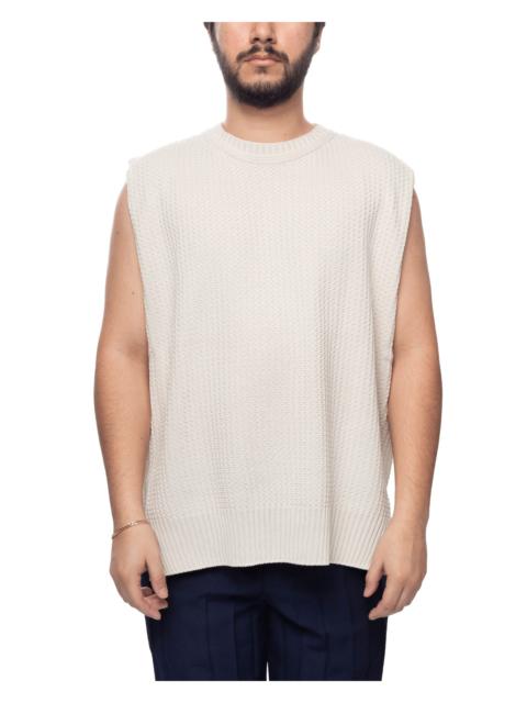 ISSEY MIYAKE Common Knit Vest White (no.1)