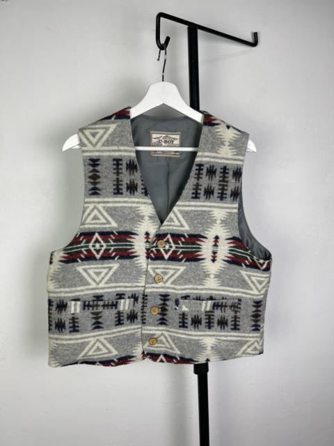 Other Designers Tracey Vest - Navajo native art C-Boy japan wool vest