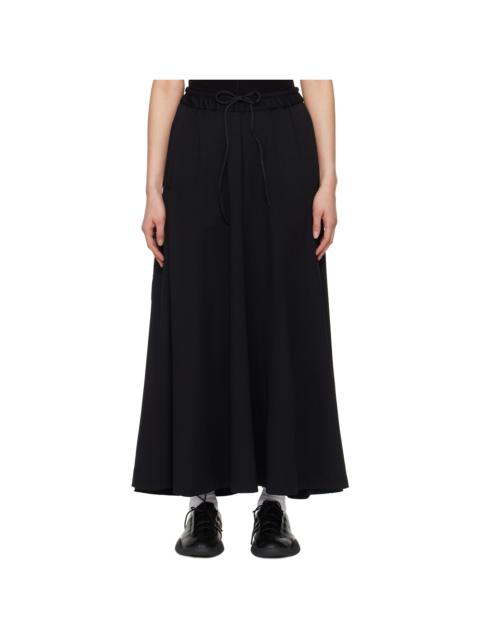 Y-3 Black 3-Stripes Track Maxi Skirt