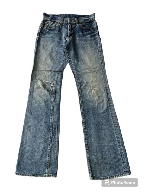 Other Designers Japanese Brand - Vintage Glheart Distressed Flare Jeans